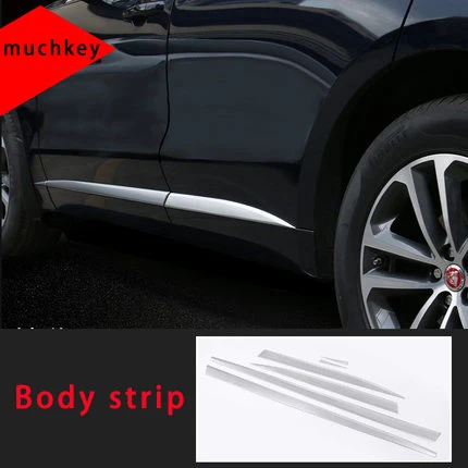 

For Jaguar f-pace Body strip chrome molding trim 8pcs