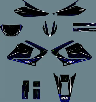 

3M Personalised Motorcycle Graphics & Backgrounds Stickers DECALS For YAMAHA DT125X DT X125 DT 125X 2004 2005 2006 2007 DTX125