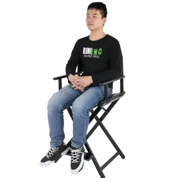 

Professional Beauty Cosmetics Folding Aluminum Alloy Makeup Artist Directors Face Painters Chair for Home Salon Makeup Tool Kits