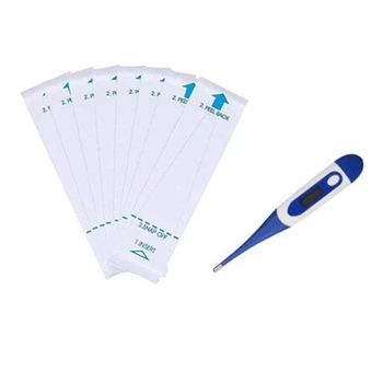 

Adult Tools Infant Body Fever 1Pc Digital LCD Heating Thermometer with 100 Pcs Thermometer Covers