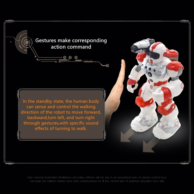Intelligent Programming RC Robot Gesture Sensing Water Spray Launching Missiles Singing And Dancing Remote Control Robot Toys 4