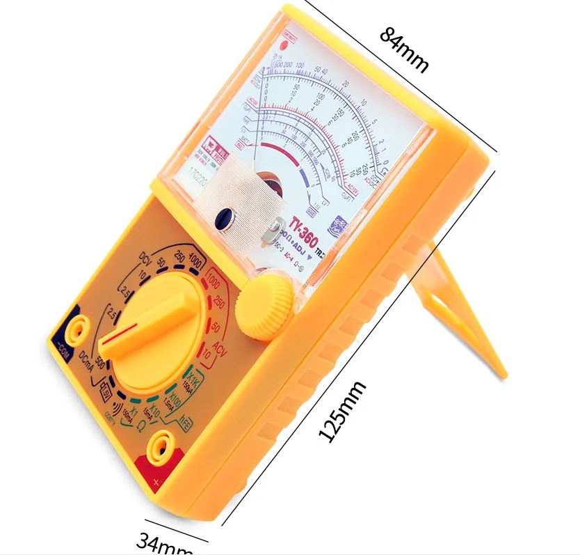 Вольтметр постоянного/переменного тока 1000 В амперметр мА измеритель