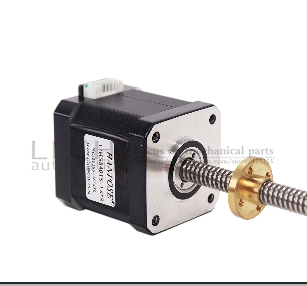 48mm t-tipo parafuso stepping motor de ligação