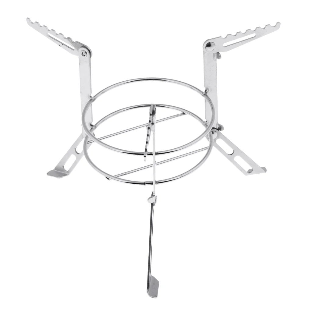 Round Alcohol Stove Stand Rack Spirit Burner Base For Outdoor Camping Pots