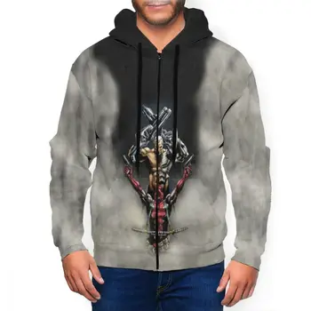 

Anime Zipper Hoodie Spiderman Deadpool Venom Action Figure Adult Clothes Avengers Endgame 3D Print Zipper Jacket Sweatshirts