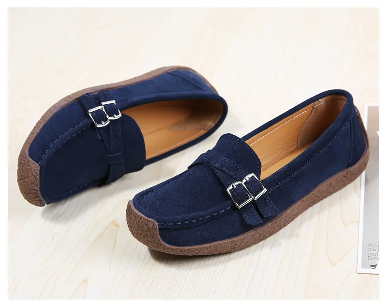 HX 7732-2019 Spring Autumn New Arrival Genuine Leather Women Flats Shoe-3