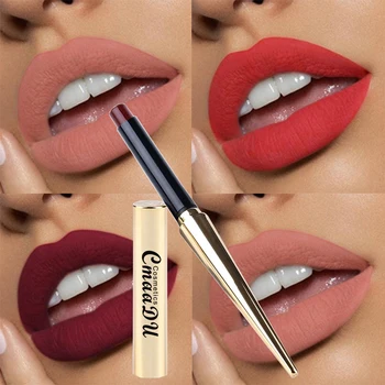 

Hot Sales 12 Colors Matte Lipsticks Waterproof Long Lasting Lips Makeup Pigment Nude Sexy Red Lip Tint Matte Lipstick Cosmetic