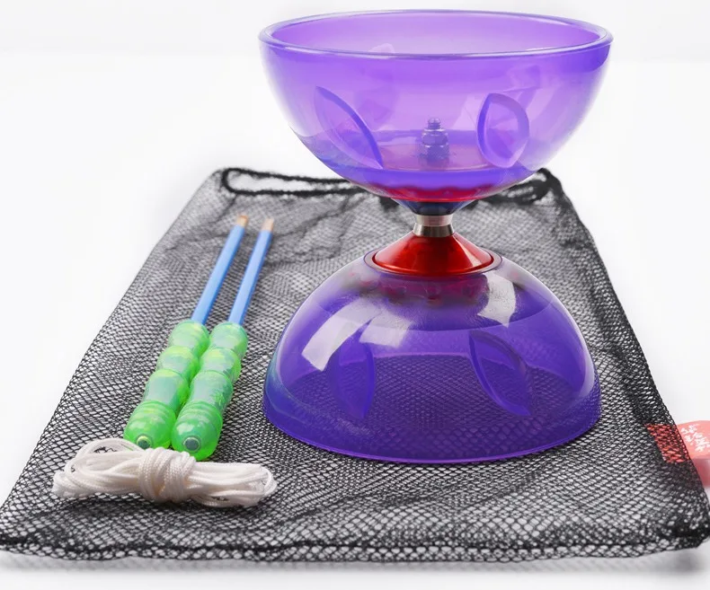 Juguete deportivo de 3 rodamientos para principiantes, cuenco Diabolo