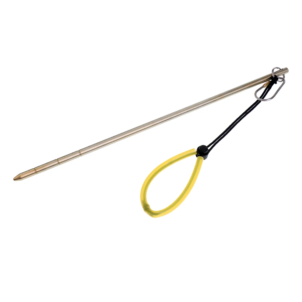 Bronze Titanium Alloy 13.8' Scuba Diving Dive Pointer Stick Rod with Measurement, Clip, Adjustable Tube Wrist Lanyard Strap - Цвет: Bronze