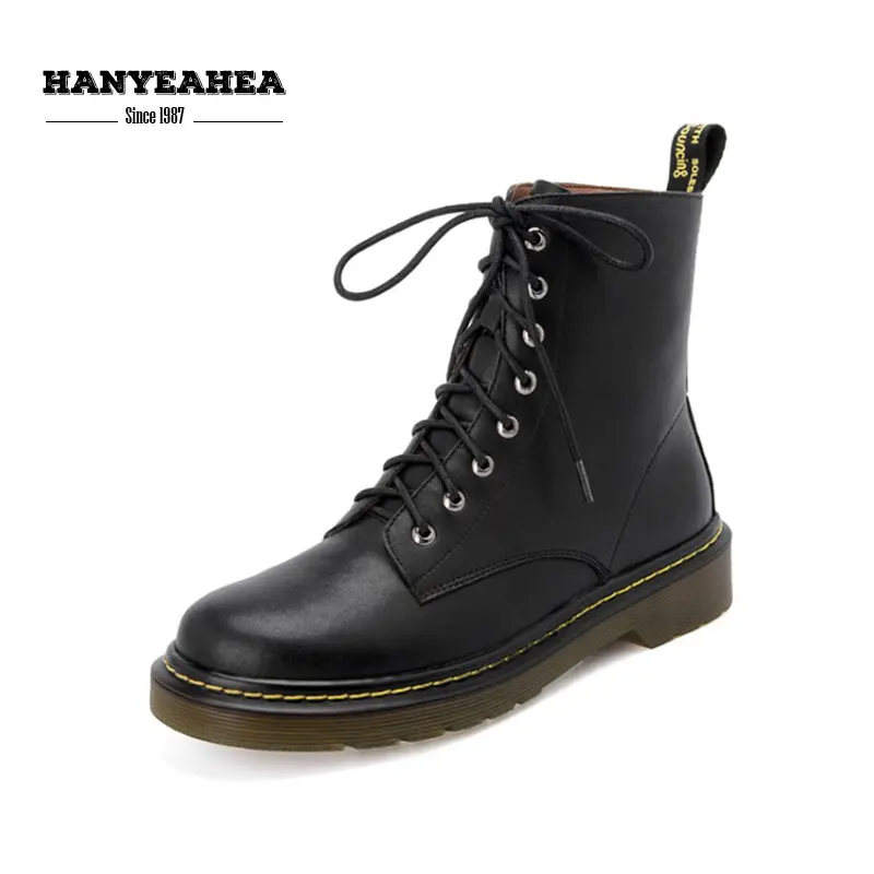 

Round Toe Women's Winter Boots Neutral Punk Women's Boots Leisure Fashion 34-40 Black Hot Sales Mixed Colors Female Boot