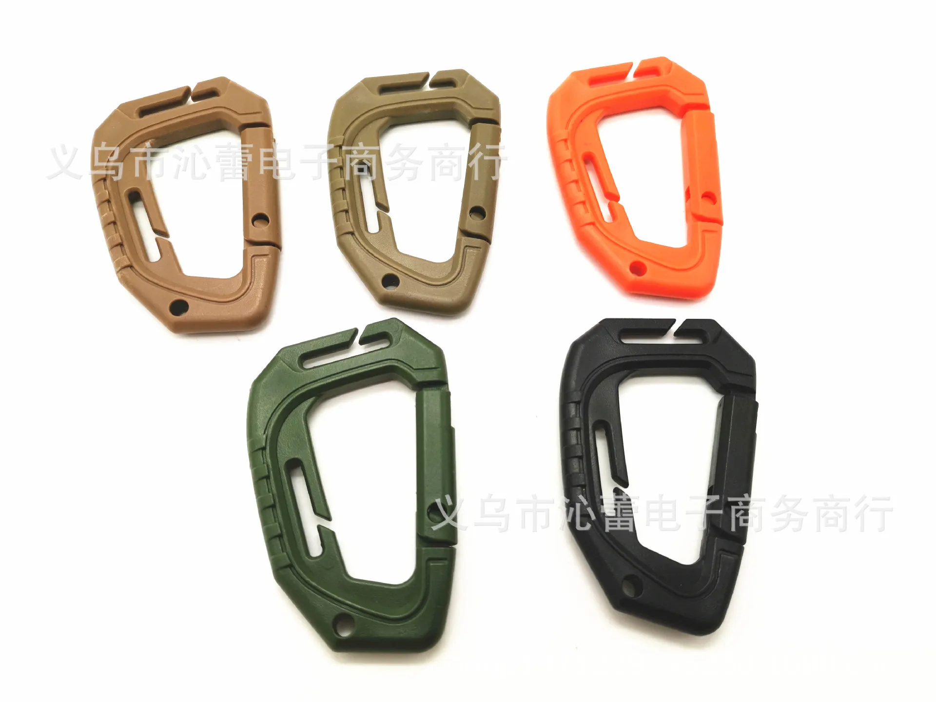Outdoor Climbing Tactical Large D Buckle Lightweight Medium Velcro Mountaineering Bag Plug-Plastic Steel Hanger Key D Buckle