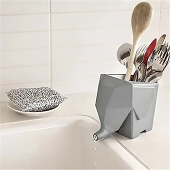 

Multi-functional Kitchen Storage Organizer Holder Rack for Chopsticks Tableware Toothbrush Drainer Kitchen Spoon Holder