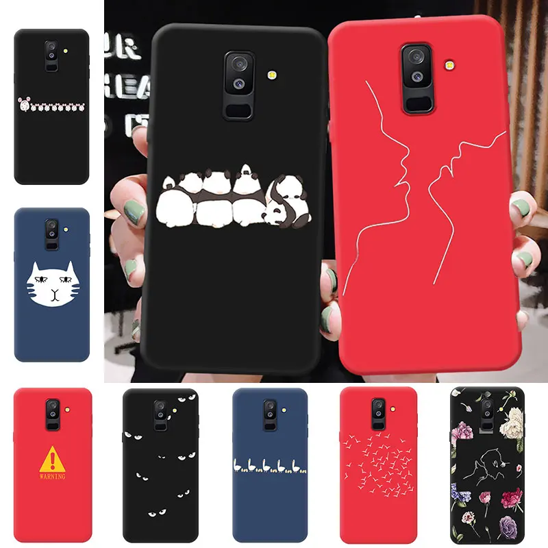 Для Galaxy A6 + 2018/A6 Плюс/J8 2018 Цвет Матовый телефон случае для A310 510 Samsung A3 A5 A10 A30 A502016 2017