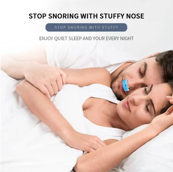 

1PC Anti Snore Electric Variable Speed Silicone Anti Snore Device Nasal Dilators Apnea Sleep Aid Stop Snoring Stopper Nose Clip