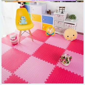 

Play Mat Plain Color Puzzle Mats Foam Mats Kids Jigsaw Bedroom Protective Floor Tiles Random Colors