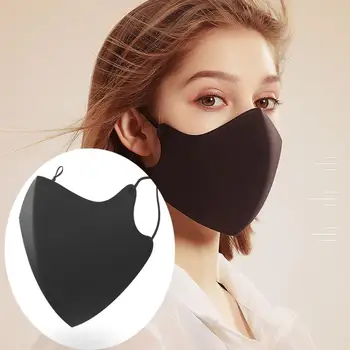 

Safety Mouth Mask Adjustable Anti Dust Face Mouth Mask Black Cotton Face Mask Sports Cycling Camping Travel Face Mask Covere