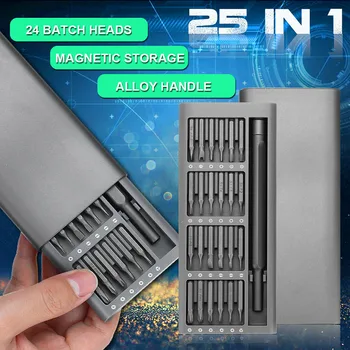 

25 In 1 Magnetic Screwdriver Bit Set Repair Tools Alloy Box Tools For Mobile Smart Cell Phone Repair Tool Sets Accessories