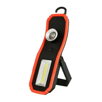

NEW Dual LED Work Light Rechargeable Inspection Flashlight With Hook Bracket Camping Light Magnetic Lantern With Hook