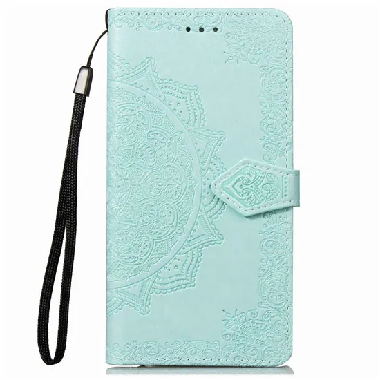 Light Green Xiaomi Redmi Note 8 чехол 3D цветок Мандала узор кожаный бумажник Флип чехол на для xiaomi Redmi Note 8 note8 Pro чехол обложка сумка телефона - Цвет: Light Green