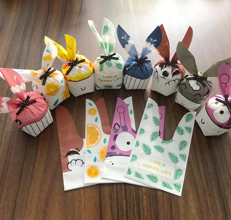 25 шт./лот подарочные сумки с милыми кроличьими ушками для свадьбы дня рождения