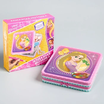 

Casket for decorating rhinestones Princess: Rapunzel 14x13,6 cm