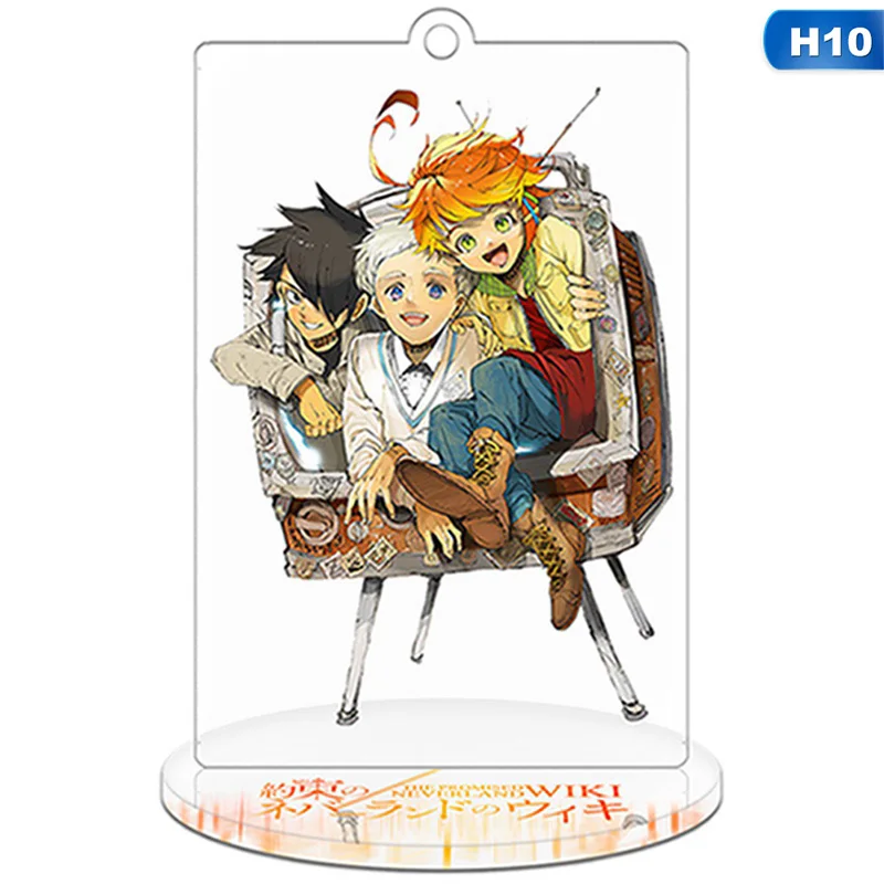 Аниме обещанный Neverland Yakusoku no Neverland Норман Рей Эмма Косплей стенд фигура акриловый брелок Шарм брелок подвеска - Цвет: KEY4577H10
