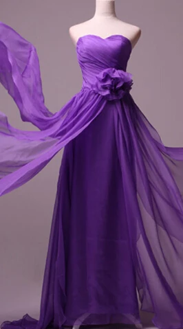 vestido de renda noiva party prom gown new fashion sexy women Formal sweetheart flowers long elegant Bridesmaid Dresses - Цвет: Фиолетовый
