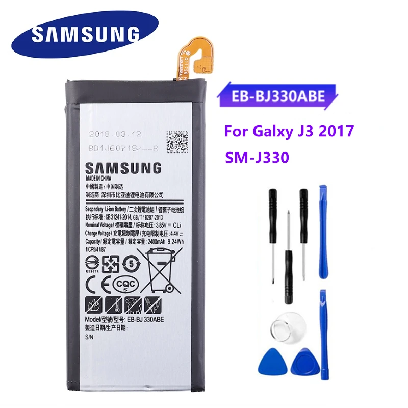 100 Original Battery Ebbj330abe For Samsung Galaxy J3 Smj330 J3300