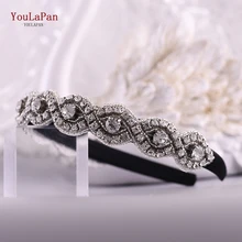 YouLaPan S28-FG, модные роскошные блестящие стразы, повязка на голову, свадебный камень, повязка на голову, женские аксессуары для волос, барокко, повязка на голову