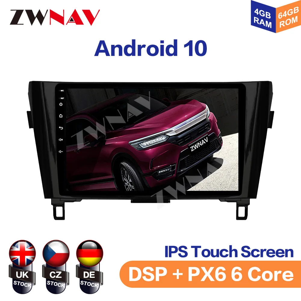

Car Radio For Nissan Qashqai 2016 2017/X-Trail 14-18 Octa Core Android 10.0 Car DVD GPS Navigation Player Deckless Car Stereo