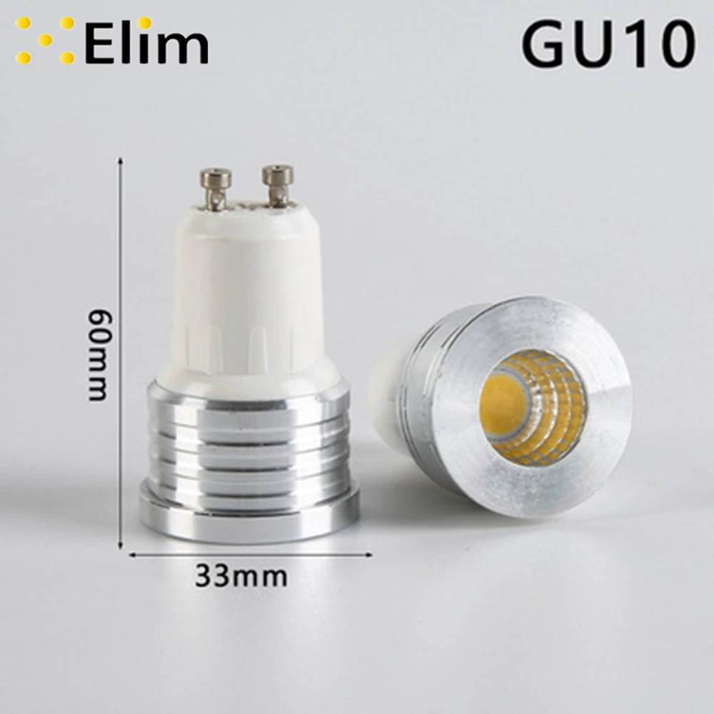 led bulb mini gu10 35mm spotlight 3w dimmable 110v 220v 240v 12v mr16