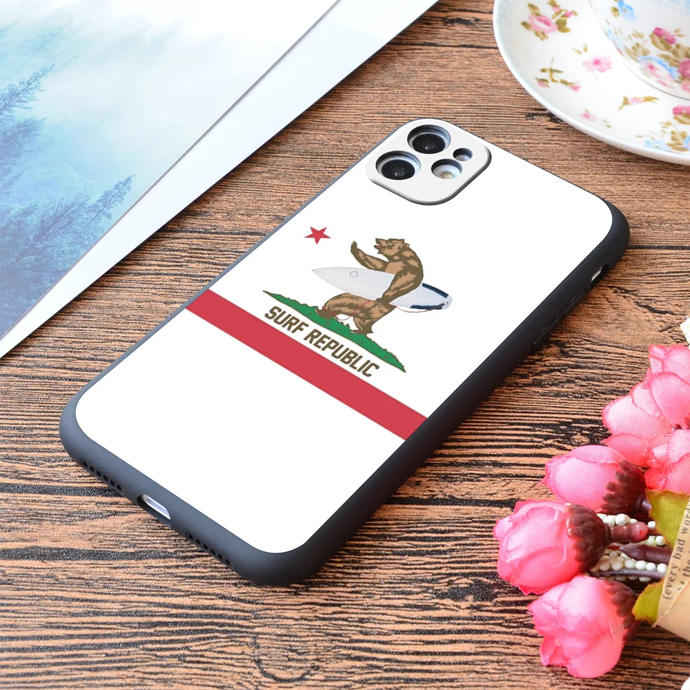 

For iPhone Surf Republic Print Soft Matt Apple iPhone Case