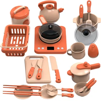 

Children's Play House Kitchen Toy Simulation Mini Food Cooking Toy Set Children Simulation Kitchenware Toys for Girls