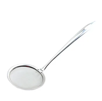 

2018 New Arrival Silver Color Stainless Steel Fine Mesh Wire Oil Skimmer Strainer Kitchen Cooking tools drop shipping