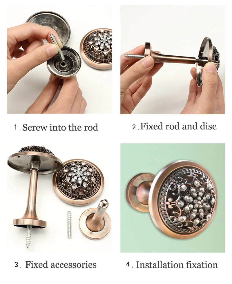 Crystal Curtain Holdbacks 2Pcs Free Global Delivery