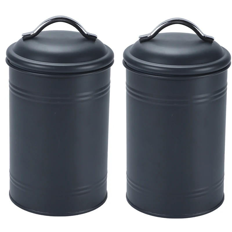 

2Pcs Seal Storage Jar Desktop Storage Bottle Home Organizer Coffee Sugar Tea Container Multifunction Storage Tank Kitchen Food C