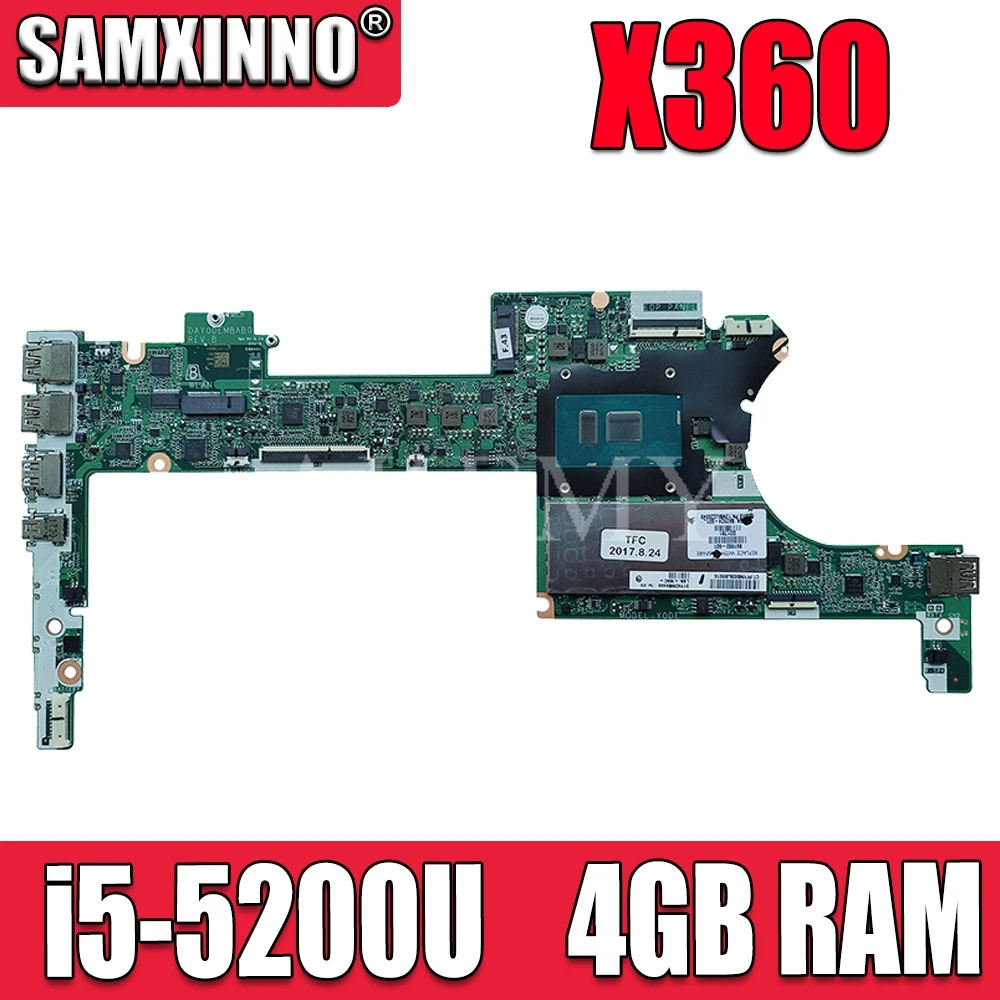 Для For HP Spectre X360 13-4000 материнская плата для ноутбука 801507-501 с процессором i5-5200U 4 Гб RAM