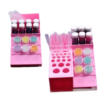 

1psc Crystal Epoxy Material Fixed Storage Box Plastic Storage Jewelry Box DIY Silicone Mold Material Box