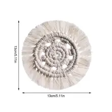 Столовый тканый коврик для кофейных чашек ручной работы в богемном стиле для украшения дома и кухни