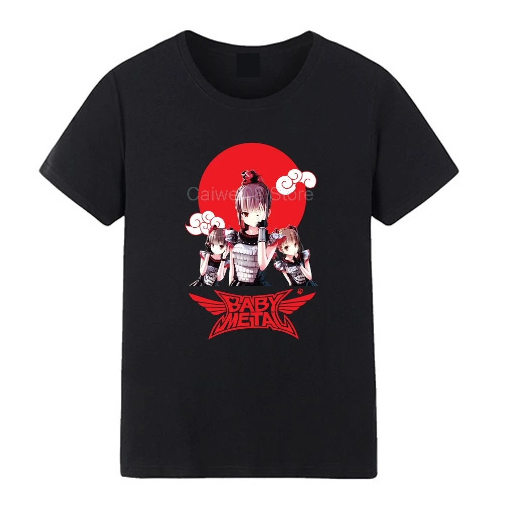 Для мужчин, модная футболка с коротким рукавом для мужчин, Babymetal band, новинка, летняя облегающая Мужская футболка из хлопка, мужская спортивная футболка s