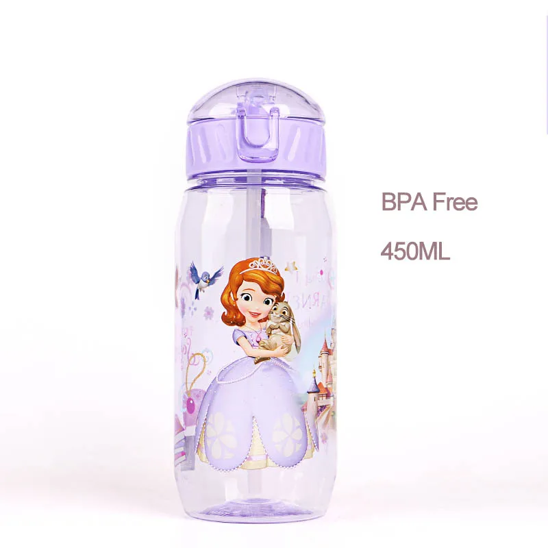 Дисней детская чашка прохладная чашка непромокаемая музыкальная пластиковая бутылка для воды детская чашка - Цвет: 1