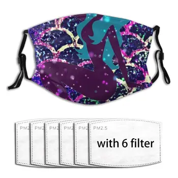 

Anti Dust Print Face Masks Shining Mermaid Masks Fabric Protective PM2.5 Masks Proof Haze Outdoor Washable