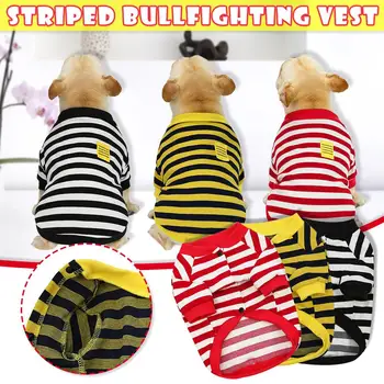 

Christmas Pet Dog Striped Bullfighting Sweater For Dog Xmas Puppy Big Dog For French Bulldog Yorkies Dogs Pets Clothing Pullover