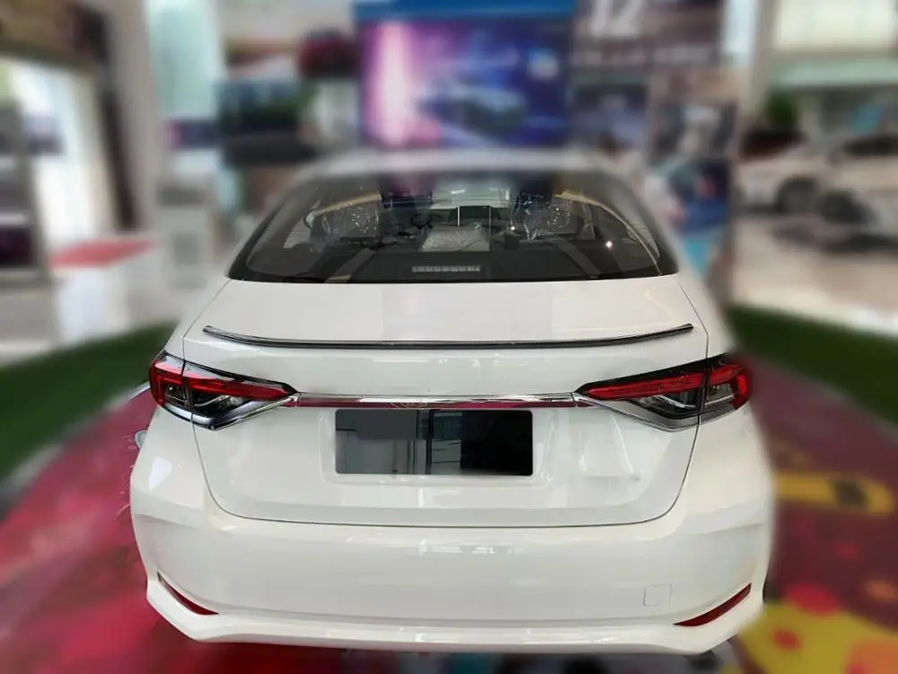 Для Защитные чехлы для сидений, сшитые специально для Toyota Corolla E210 седан ABS Пластик спойлер заднего багажника, крыла литья украшения крышки отделкой стайлинга автомобилей