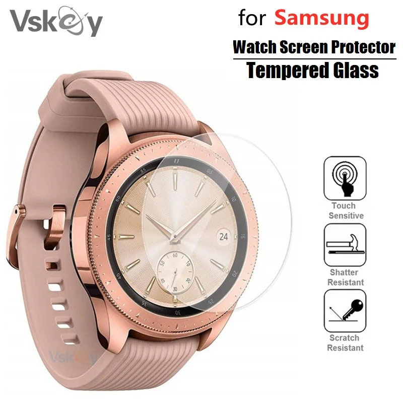 Vskey 3pcs Smartwatch Screen Protector For Samsung Galaxy Watch 3 41mm 45mm Watch 4 42mm 46mm Tempered Glass Protective Film Aliexpress Consumer Electronics
