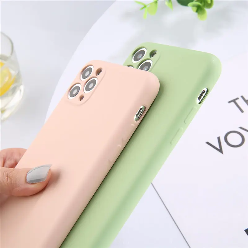 Lovebay Candy Color Phone Case For iPhone 11 11 Pro Max Liquid Silicone Solid Plain For iPhone 11 Case Soft TPU Back Cover Shell Lovebay Candy Color Phone Case For iPhone 11 11 Pro Max Liquid Silicone Solid Plain For iPhone 11 Case Soft TPU Back Cover Shell