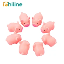 3 шт./лот, новинка, милые игрушки для собак 4,5 см, розовая кричащая резиновая свинка, игрушки для домашних животных, пищалка, жевательный подарок, украшения для дома