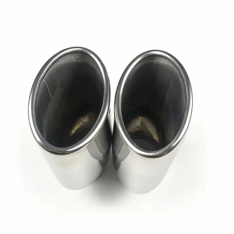 1 Pc Auto Hinten Auspuff Spitze Edelstahl Schalldämpfer Endrohr Düse Für AMG Stil Modifizierte 54 MM Einlass Durchmesser einzigen Outlet – Detail 6