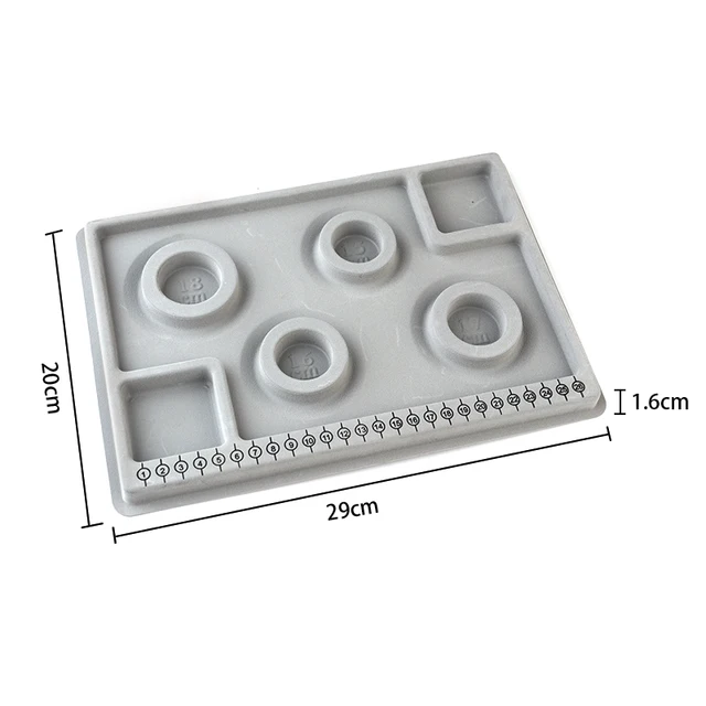 13 Styles Flocked Bead Board For Bracelet Necklace Tray Beading Accessories Measuring Tools Crafts For Jewelry Making DIY Small Bracelet