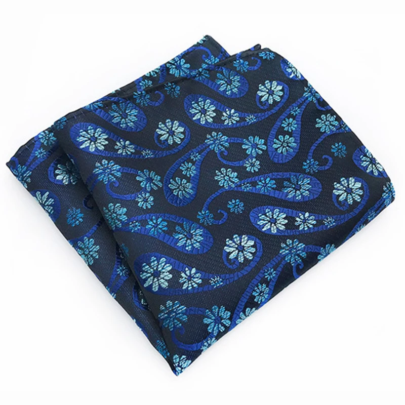 Pocket Square Men's Classic Red Purple Print Dot Silk Handkerchiefs Business Casual Wedding Gift